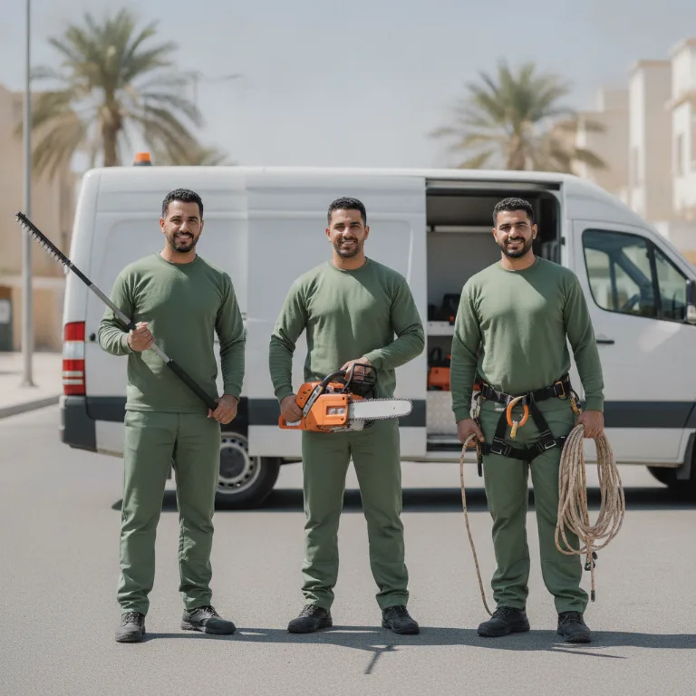 Tree Removal team in Dubai Investments Park